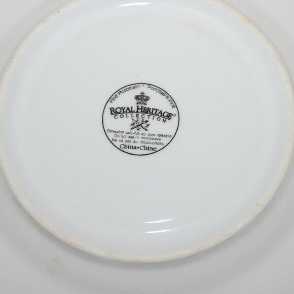 Christmas Poinsettia Teacup Set | Royal Heritage Collection Porcelain Set - Picture 8 of 8